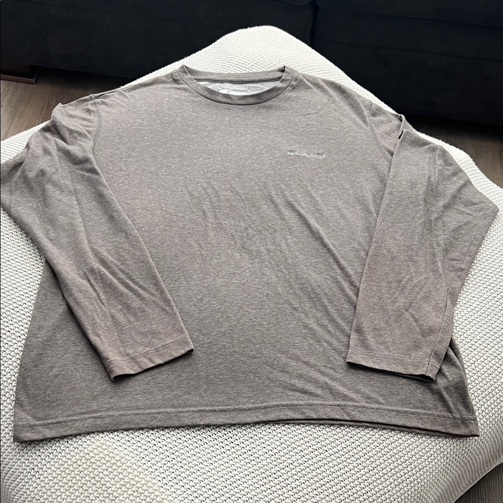 Columbia Men's Taupe Long Sleeve Tee